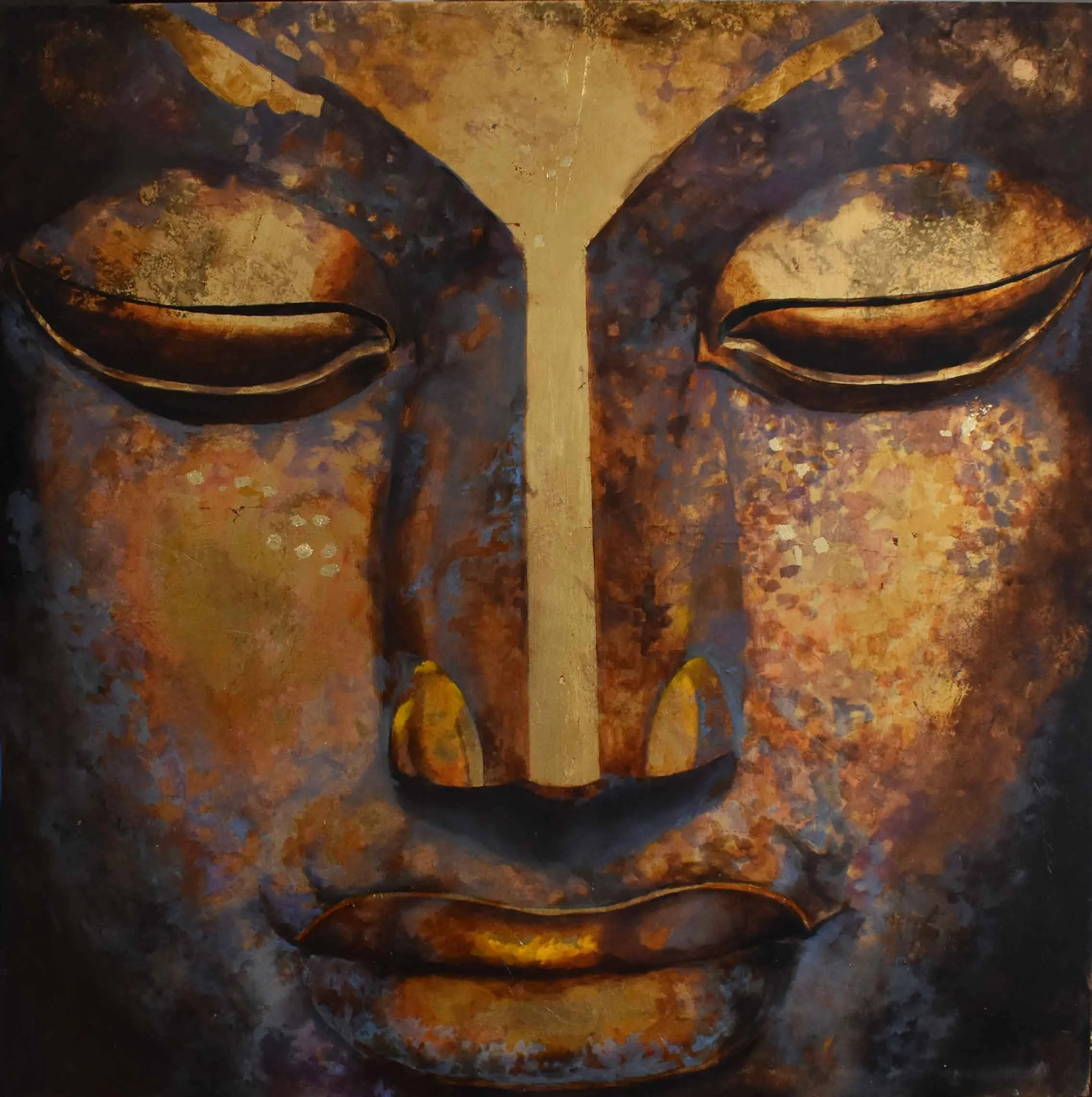 Dipinto a pastelli morbidi, Budda